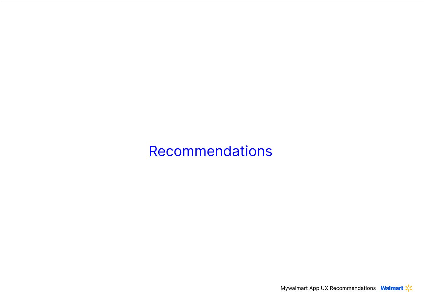 6 Recommendations